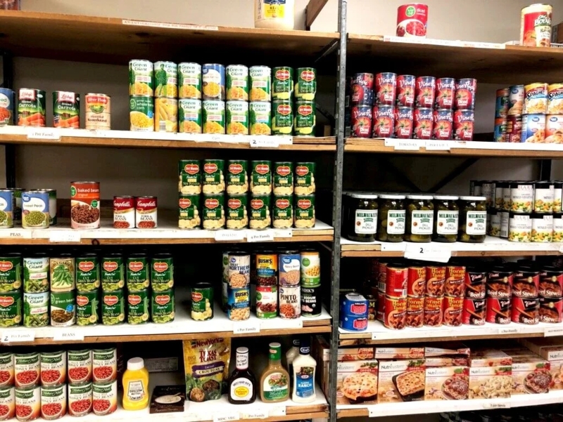 Walk-In Pantry Shelving White Wire Tiered Floor to Ceiling Storage