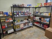 Wire Shelving Unit in Polished Chrome for Organized Pantry Storage