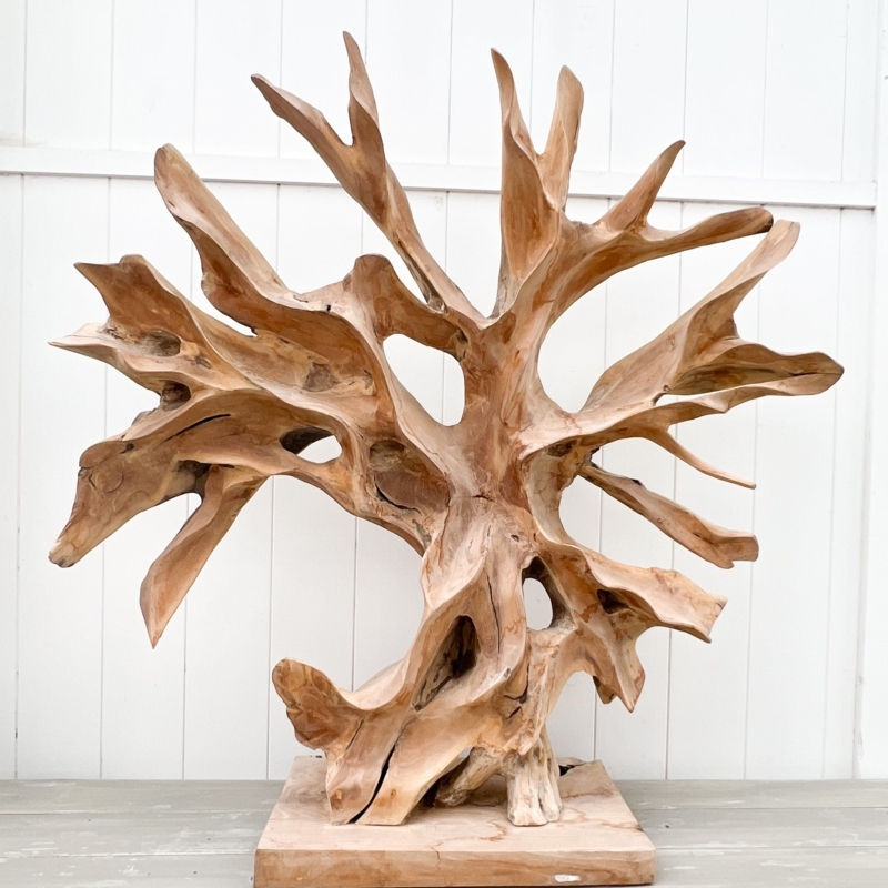 Wood Sculpture, Large Natural Focal Piece, Hollow Center, Organic Shape.