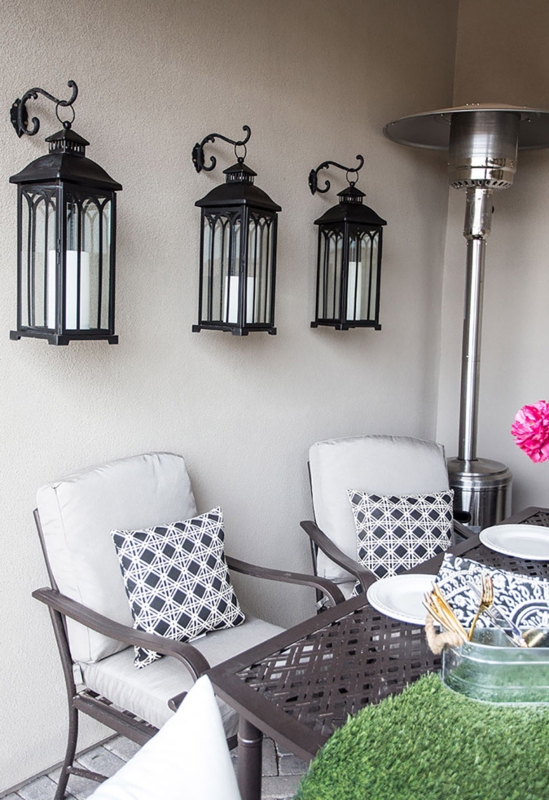 Woven Wicker Conversation Set with Fire Pit Table & Teal Accents