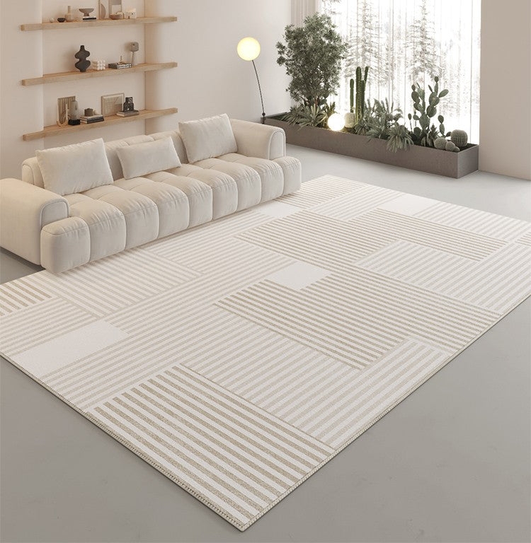 Area Rug Abstract Linear Pattern High Contrast Graphic Scandinavian.