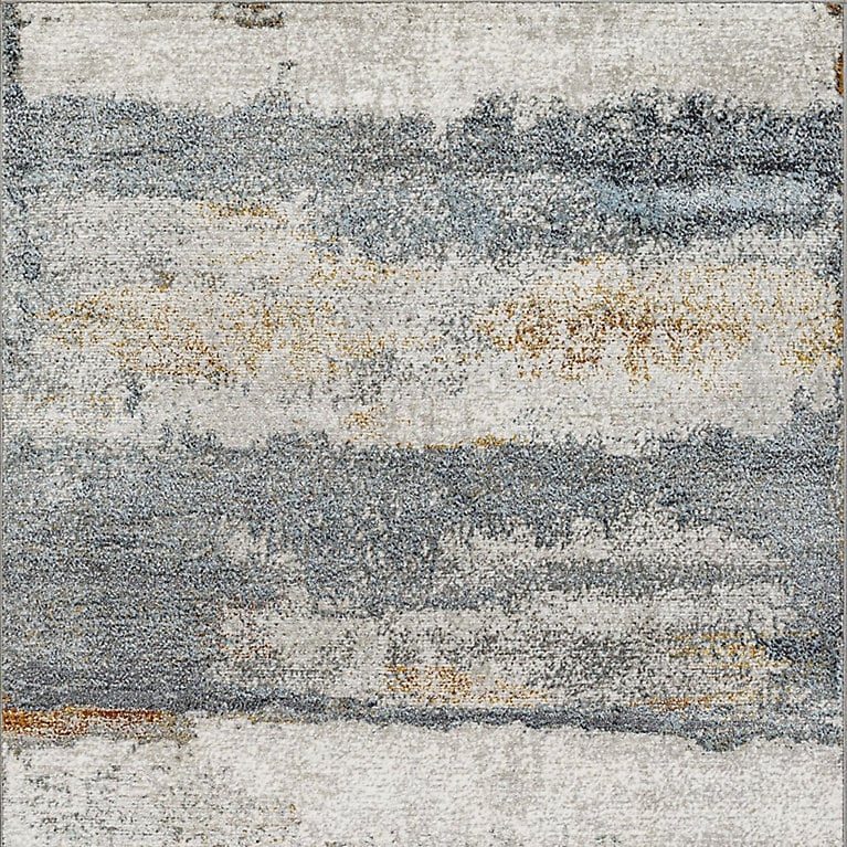 Area Rug Abstract Marbled Pattern Painterly Style Transitional