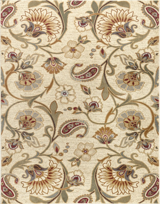 Area Rug Abstract Painterly Pattern Beige Contemporary Lounge
