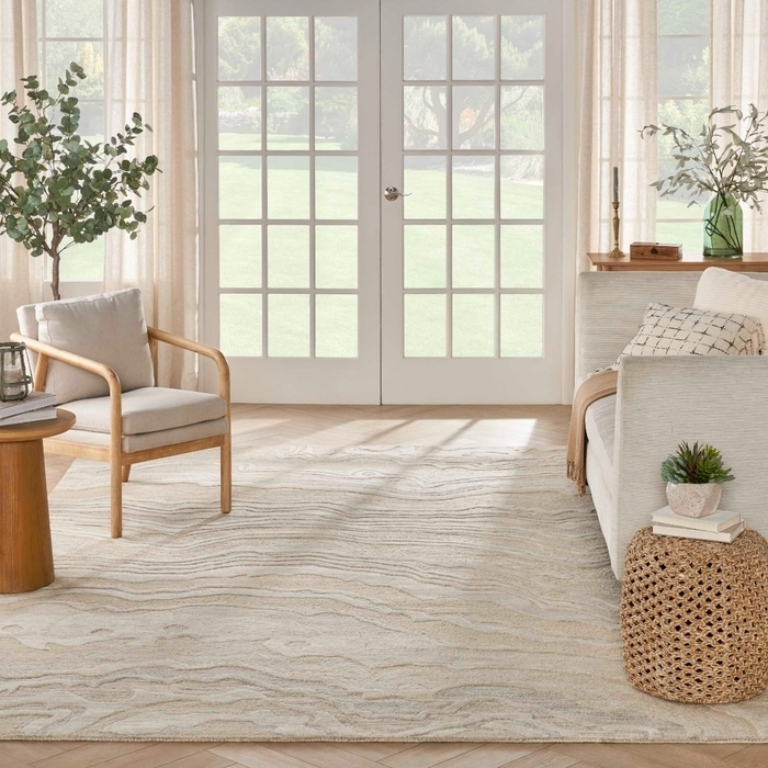 Area Rug, Abstract Painterly Pattern, Living Room Decor Ideas