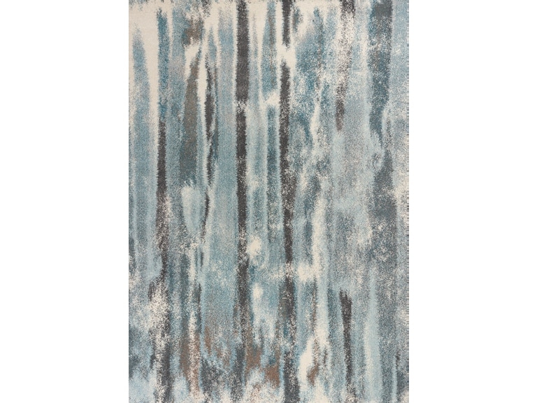 Area Rug Abstract Watercolor Effect Marbleized Texture Modern