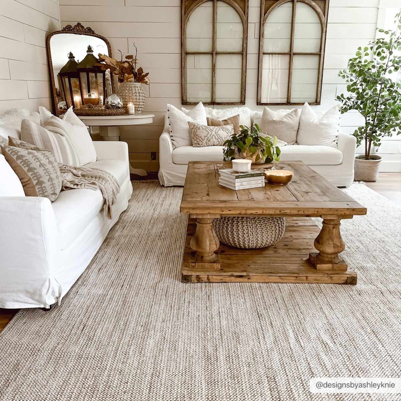 Area Rug, Asymmetrical Linear Pattern, Organic Living Room Styling