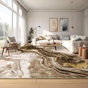 Area Rug Blue Gray Abstract Swirl