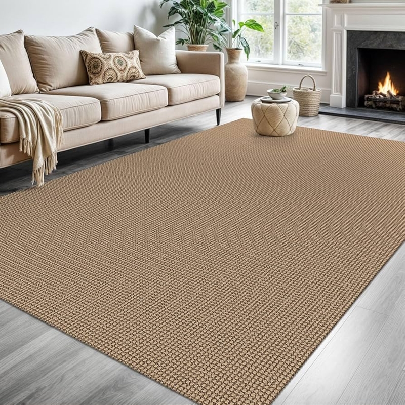 Area Rug Bohemian Geometric Striped Washable Earth Tone Palette