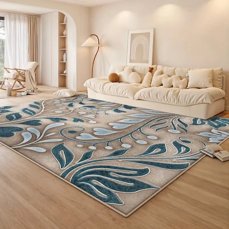 Area Rug: Brown Gradient Ombre Flat Woven Minimalist Earthy Tones