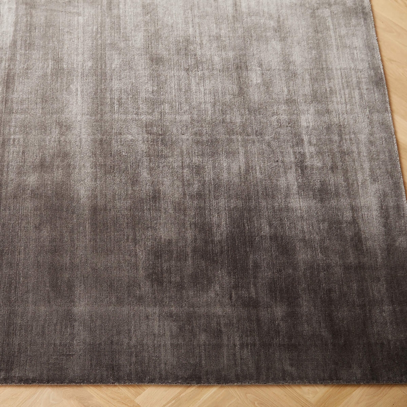 Area Rug Charcoal Large Scale Performance Nylon Contemporary