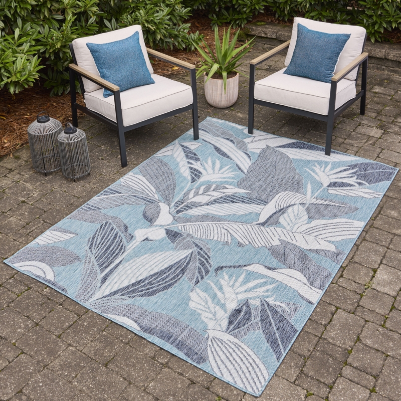 Area Rug, Charcoal Trellis Pattern, Waterproof Surface, Minimalist