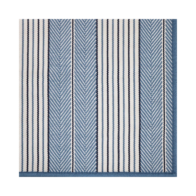 Area Rug Collection Striped Cream Beige Rolled Display