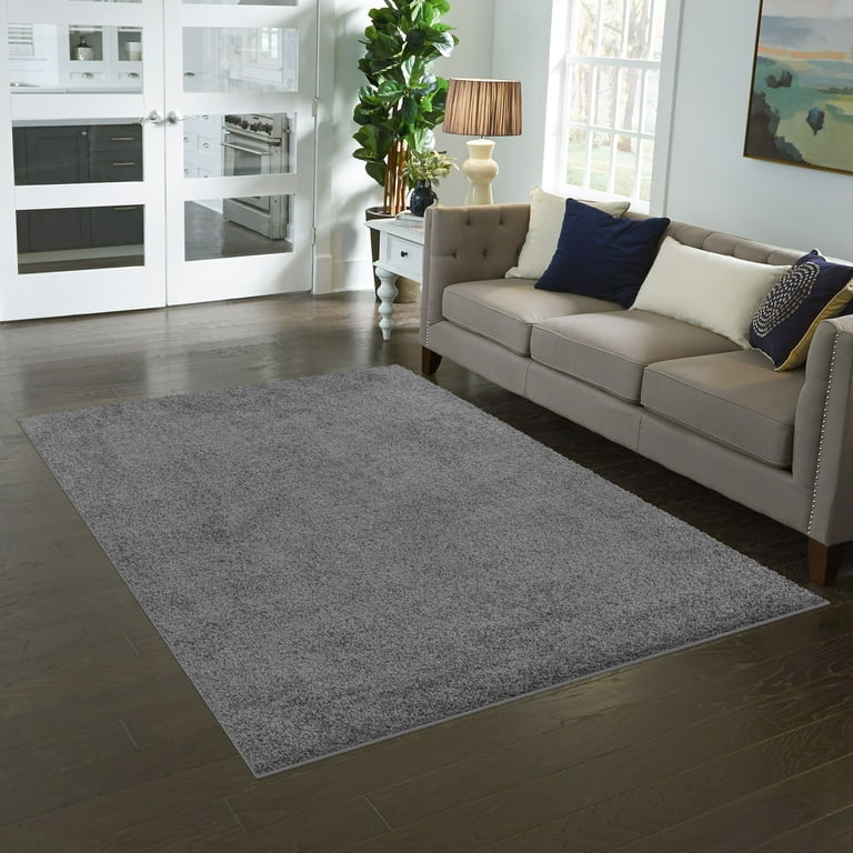 Area Rug Cozy Shag High Pile Solid Color Plush Texture