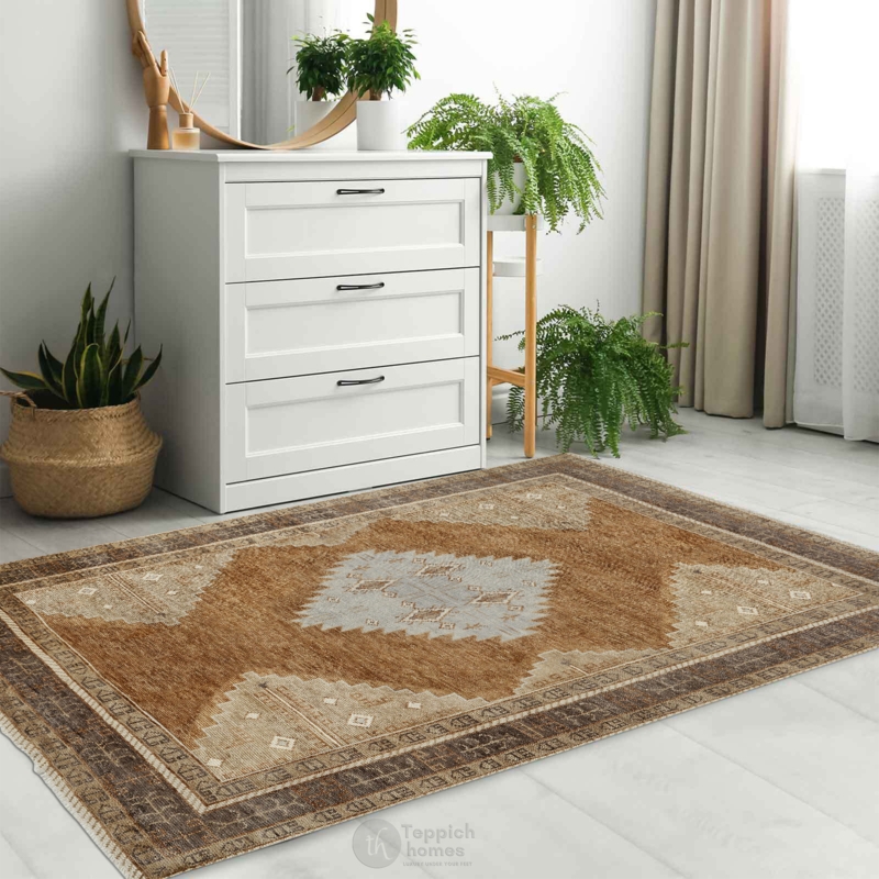 Area Rug: Cream High-Low Linear Geometric Pattern, Japandi Minimalist