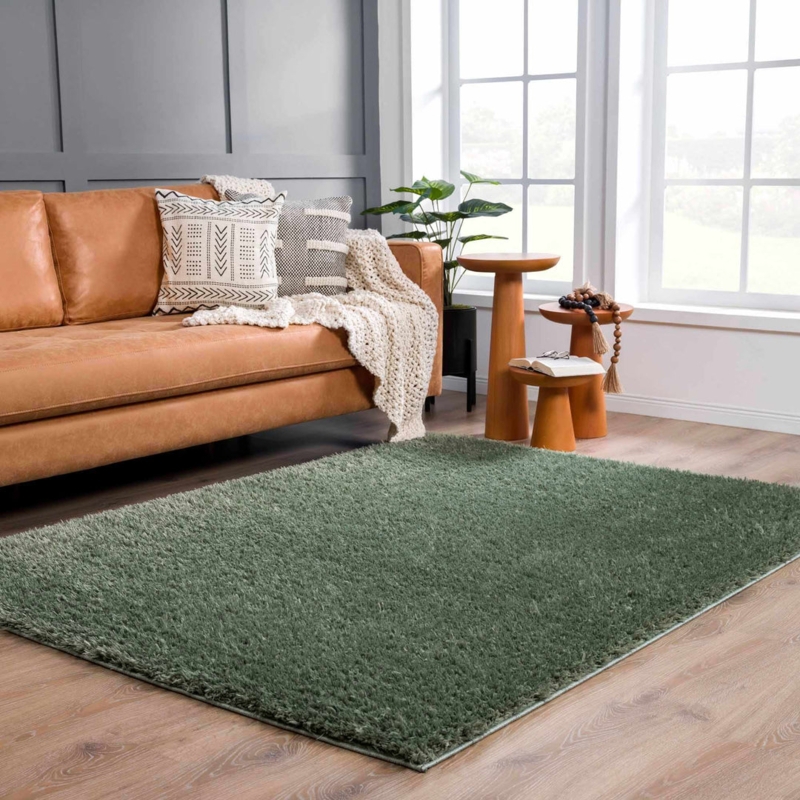 Area Rug, Dense Shag Pile, High Pile Woven Construction, Cozy
