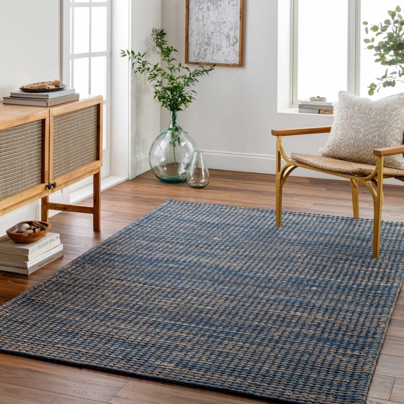Area Rug Distressed Texture Boho Living Room Decor Ideas Tan Sofa