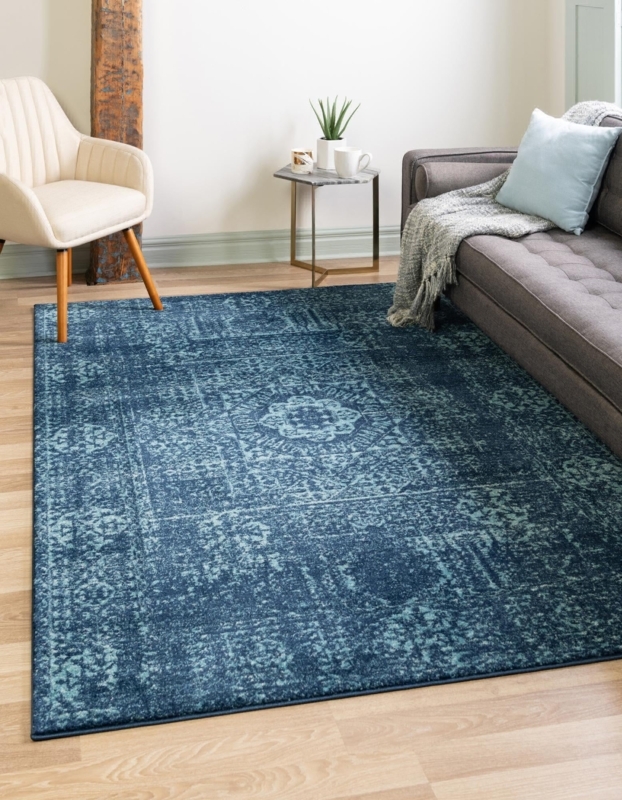 Area Rug Distressed Traditional Pattern Vintage Style