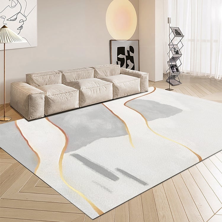 Area Rug Forest Green Dense Low Pile Textured Earthy Tone