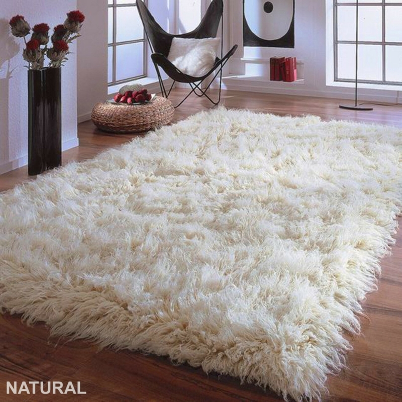 Area Rug Greek Flokati Ultra Plush 4 Inch Shag High Pile Living Room