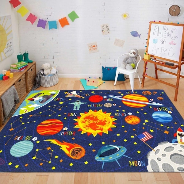 Area Rug Integrated Learning Themes Multi Theme Graphics