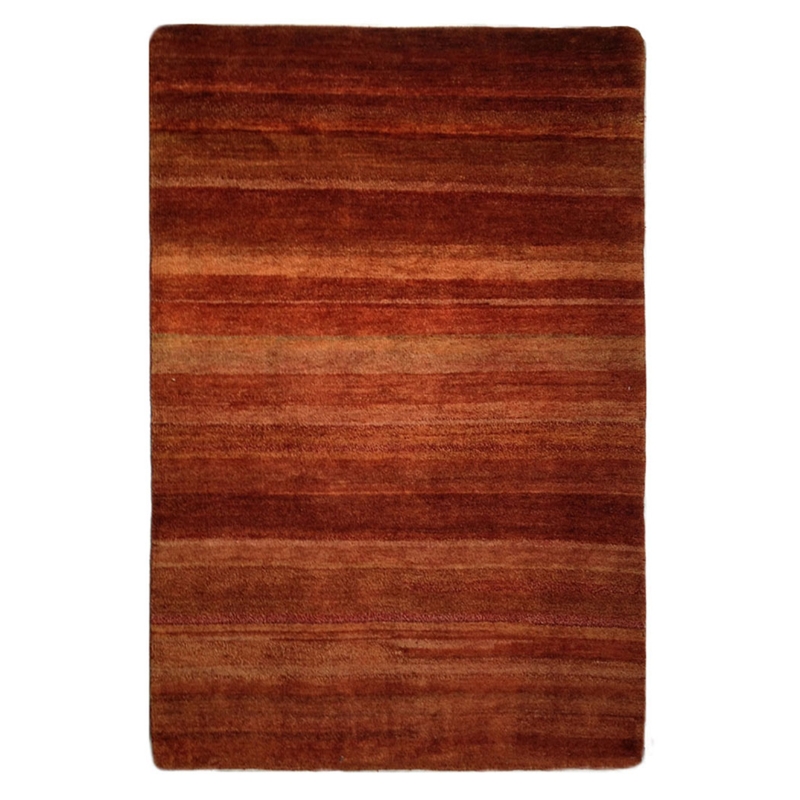Area Rug: Large Scale Abstract Floral Pattern, Wool Toned Vibrant Palette