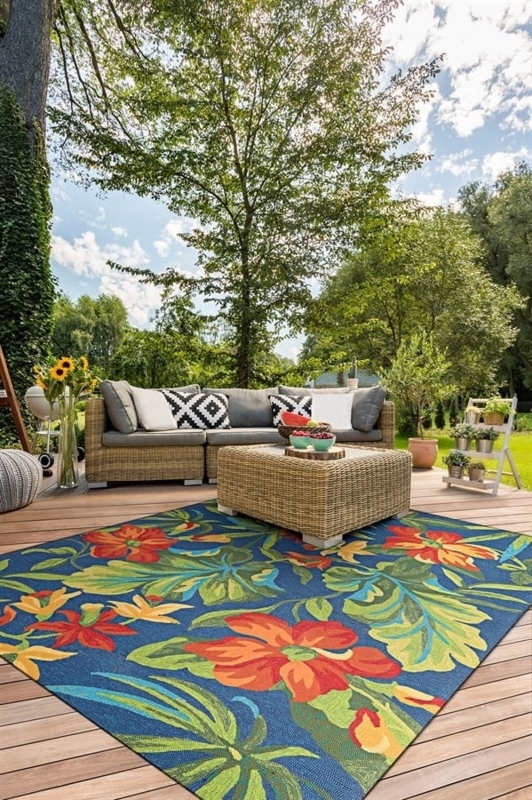 Area Rug Large Scale Orchid Print Black White Monochromatic Tropical Decor