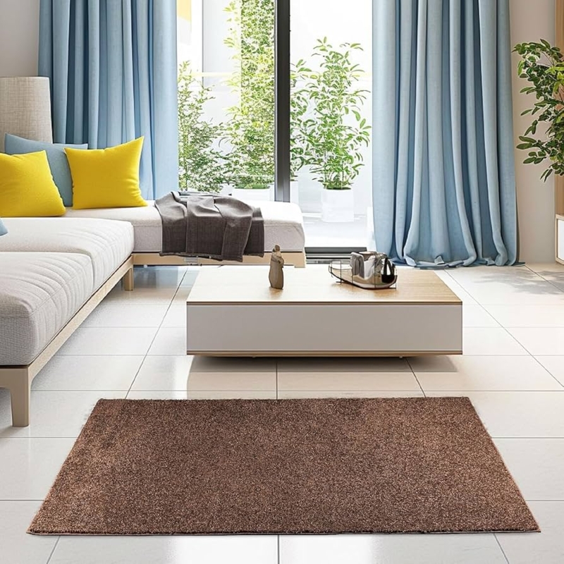 Area Rug, Long Oval Braided Runner, Pet-Friendly Construction