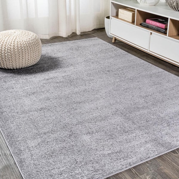 Area Rug Low Pile Heathered Texture Solid Color Subtle