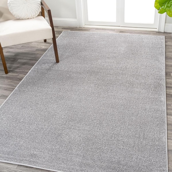 Area Rug Minimalist Solid Low Pile Understated Texture
