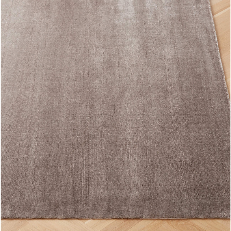 Area Rug Mink Brown Performance Nylon Low Pile Earthy Tone
