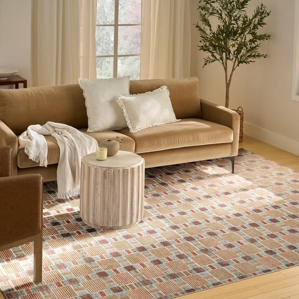 Area Rug Navy Blue Geometric Rug Living Room Nordic Diamond Motif