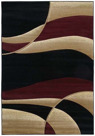 Area Rug Oversized Abstract Floral Hand Carved Look Transitional