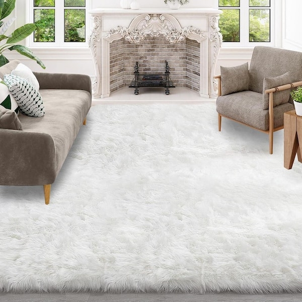 Area Rug: Plush Faux Sheepskin, Soft Scandi Style