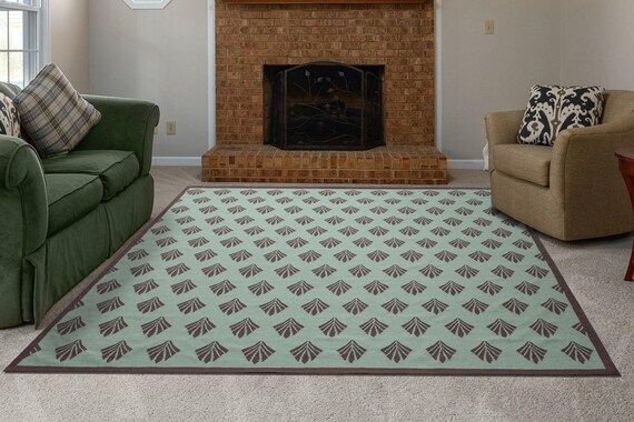 Area Rug Red Diamond Geometric Pattern Handwoven Wool Dhurrie Runner