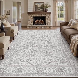 Area Rug Round Medallion Fringe Border Round Medallion Area Rug