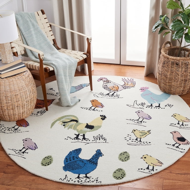 Area Rug Round Solar System Motif Celestial Pattern Whimsical