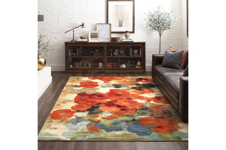 Area Rug Silver Grey Sheen Large Format Contemporary Minimalist