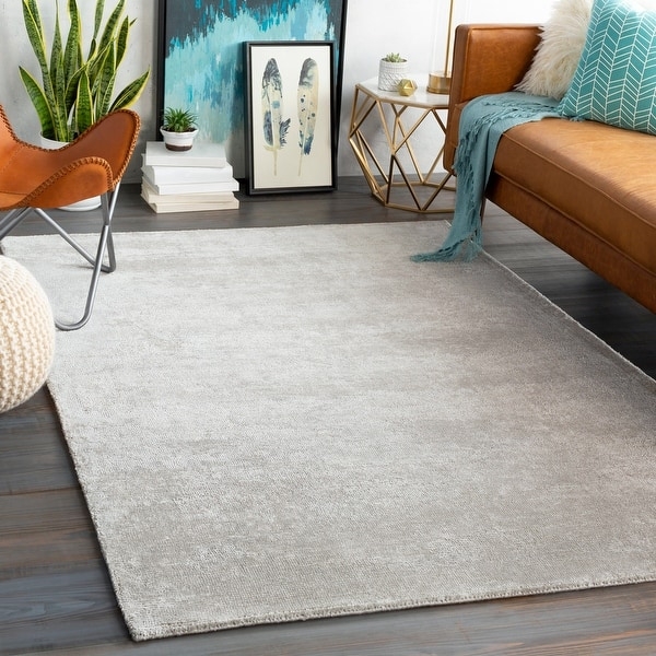 Area Rug Solid Charcoal Low Pile Minimalist Living Room Ideas