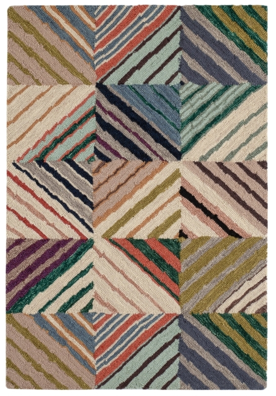 Area Rug Symmetrical Botanical Layout Navy Blue Border Coastal Cottage