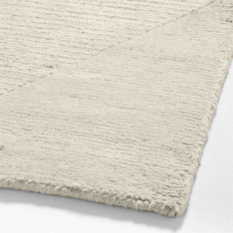 Area Rug Textured Linear Ivory Charcoal, Tonal Ivory and Charcoal Palette
