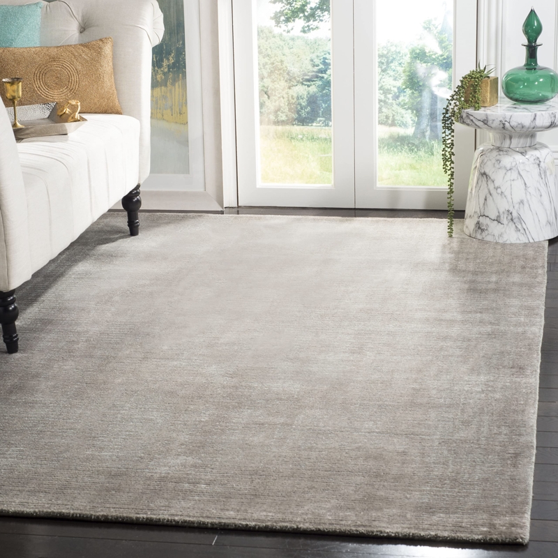 Area Rug Tonal Grey Distressed Texture Oversized Modern Living Room