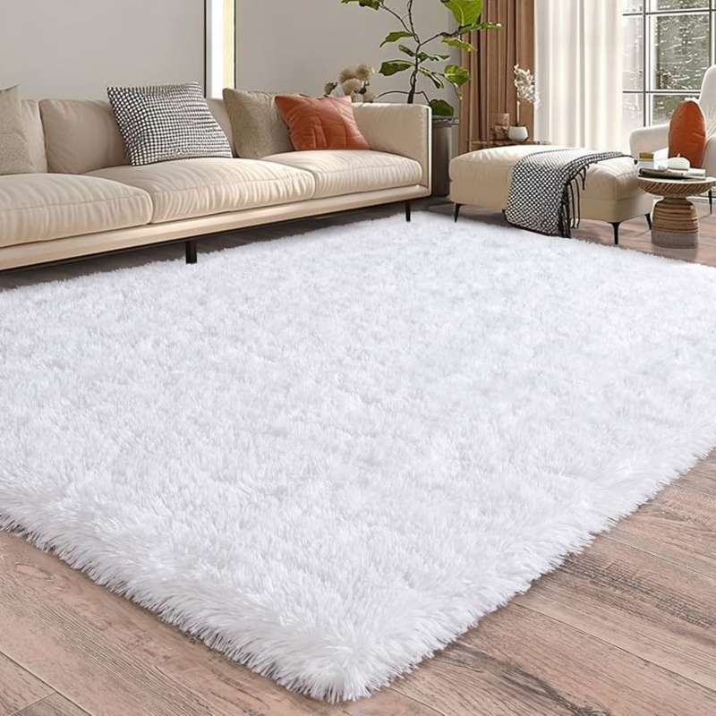 Area Rug Ultra Soft Plush High Pile Shag Boho Chic Style