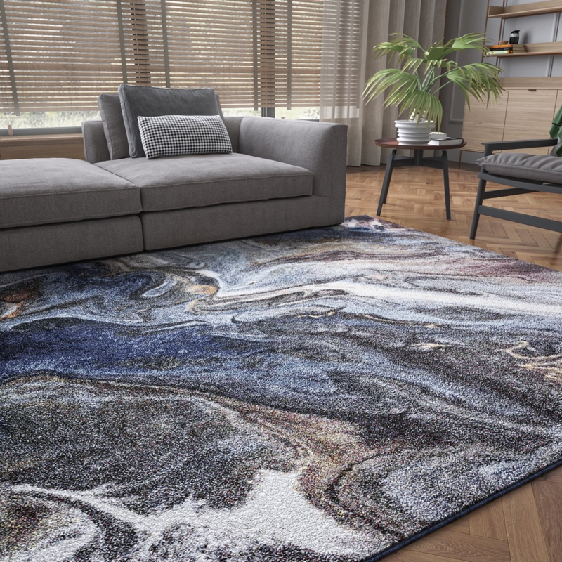 Area Rug White Trellis Geometric Transitional High Contrast Decor