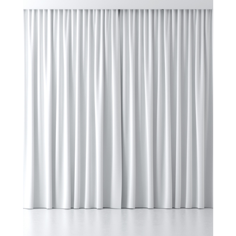 Backdrop Drape Polyester Deep Pleats Extra Long Rod Pocket