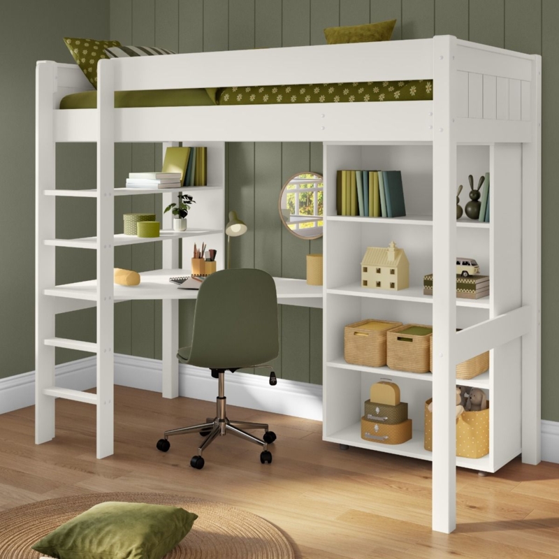 Beds with Desks for Kids | Mid & High Sleeper Desk Beds | Stompa