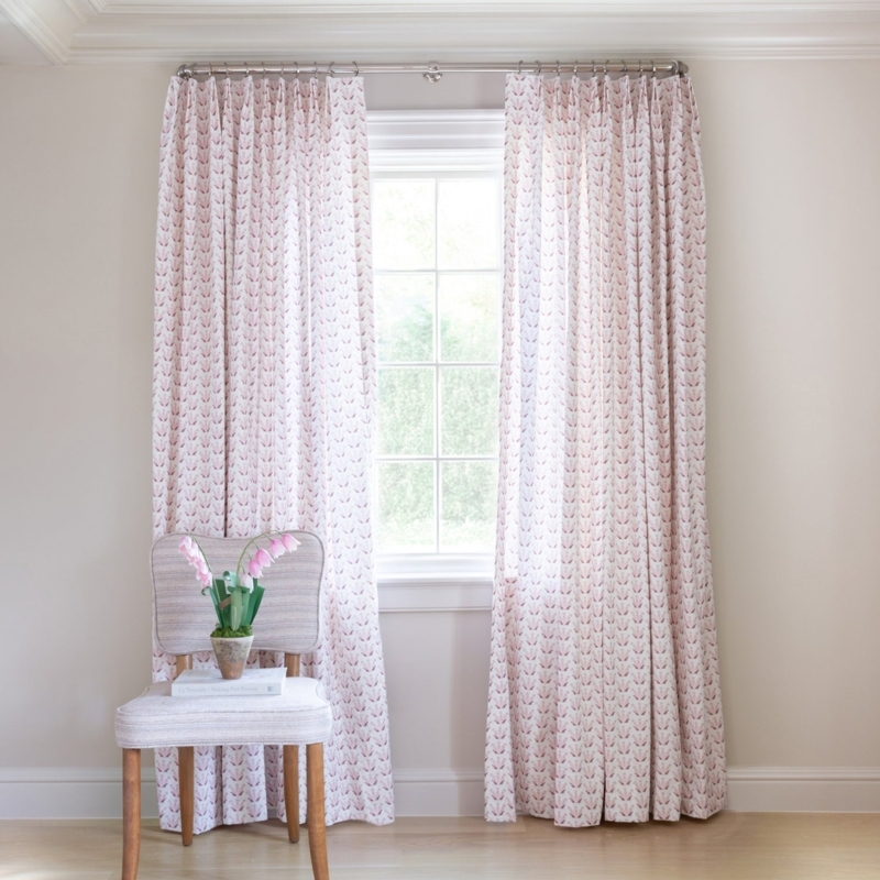 Botanical Print Curtain, Cottage Style Window Treatment Inspiration