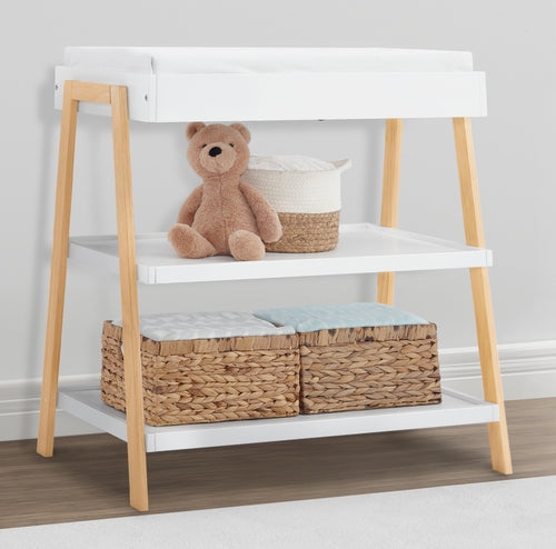 Changing Table with Two-Tone Finish and Scandi Form