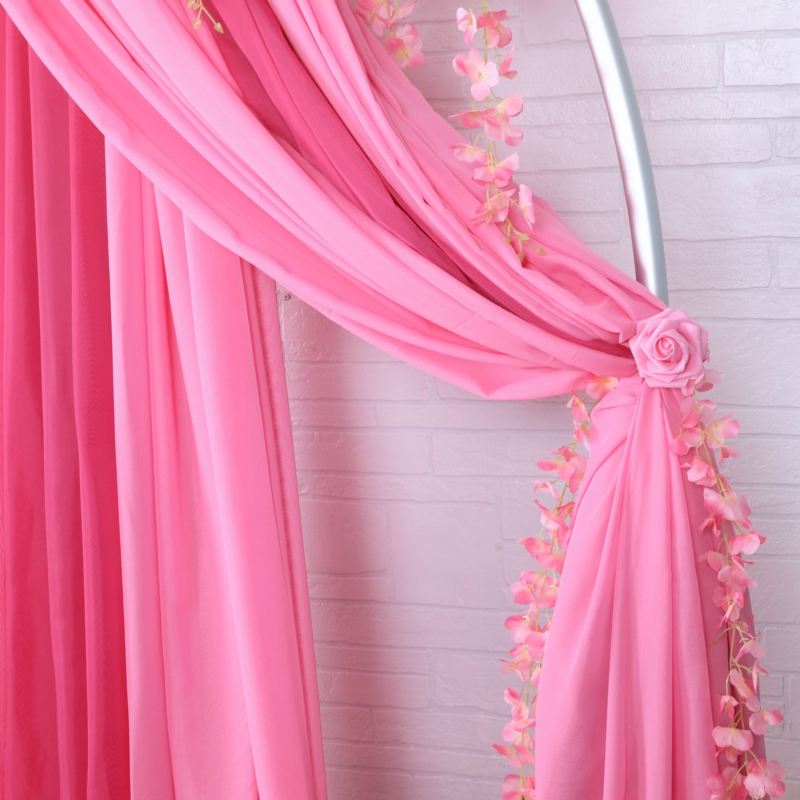 Chiffon Curtain Panel, 14 Foot Height for Airy Chiffon Curtain Panel Styling