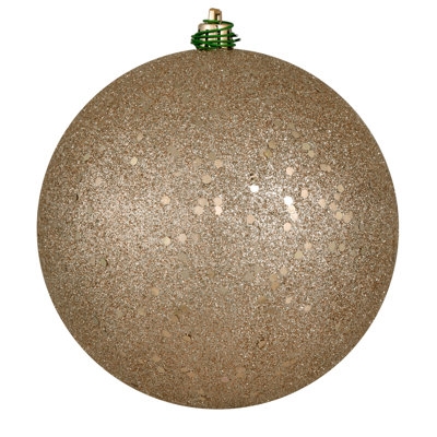 Christmas Ornament Extra Large Vibrant Orange High-Gloss Finish