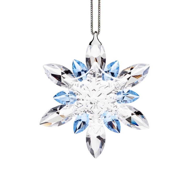 Christmas Ornament: Icy Crystal Six-Pointed Star Snowflake